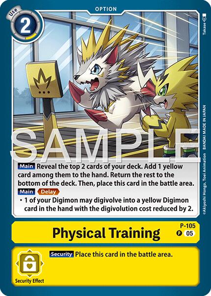 Physical Training [P-105] (Reprint) [Advanced Booster Digimon Generation] | Anubis Games and Hobby