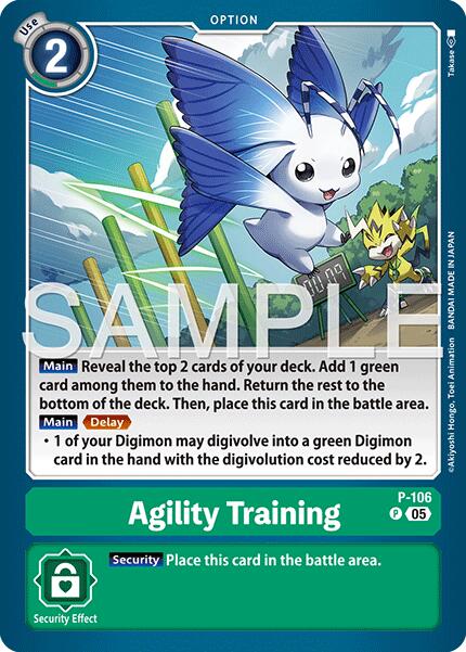 Agility Training [P-106] (Reprint) [Advanced Booster Digimon Generation] | Anubis Games and Hobby