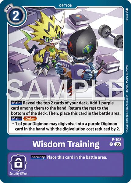 Wisdom Training [P-108] (Reprint) [Advanced Booster Digimon Generation] | Anubis Games and Hobby