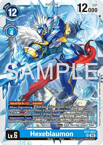 Hexeblaumon [EX7-023] (Reprint) [Advanced Booster Digimon Generation] | Anubis Games and Hobby