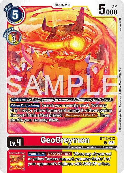 Geogreymon [BT13-012] - BT13-012 (Reprint) [Advanced Booster Digimon Generation] | Anubis Games and Hobby