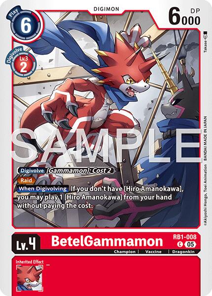BetelGammamon [RB1-008] (Reprint) [Advanced Booster Digimon Generation] | Anubis Games and Hobby