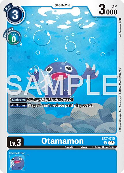 Otamamon [EX7-015] (Reprint) [Advanced Booster Digimon Generation] | Anubis Games and Hobby
