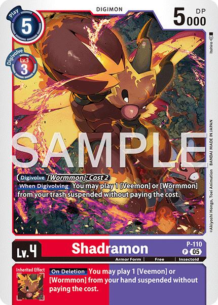 Shadramon [P-110] (Reprint) [Advanced Booster Digimon Generation] | Anubis Games and Hobby