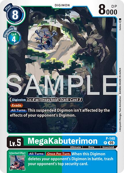 MegaKabuterimon [P-140] (Reprint) [Advanced Booster Digimon Generation] | Anubis Games and Hobby