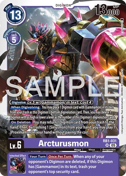 Arcturusmon [RB1-031] (Reprint) [Advanced Booster Digimon Generation] | Anubis Games and Hobby