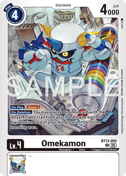 Omekamon [BT13-093] (Reprint) [Advanced Booster Digimon Generation] | Anubis Games and Hobby