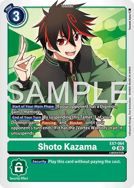 Shoto Kazama [EX7-064] (Reprint) [Advanced Booster Digimon Generation] | Anubis Games and Hobby