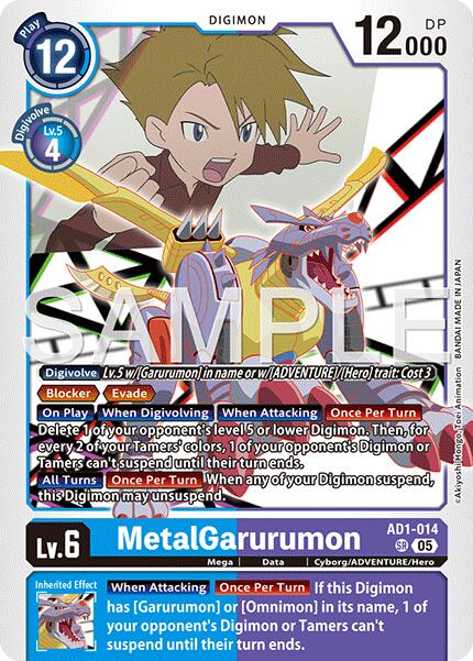 MetalGarurumon [AD1-014] [Advanced Booster Digimon Generation] | Anubis Games and Hobby