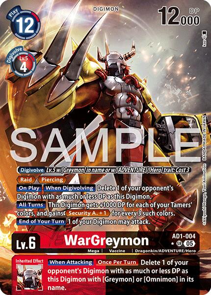 WarGreymon [AD1-004] (Alternate Art) [Advanced Booster Digimon Generation] | Anubis Games and Hobby