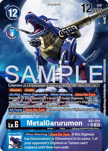 MetalGarurumon [AD1-014] (Alternate Art) [Advanced Booster Digimon Generation] | Anubis Games and Hobby