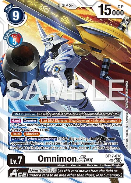 Omnimon ACE [BT17-078] (Reprint) [Advanced Booster Digimon Generation] | Anubis Games and Hobby