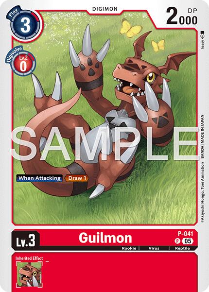 Guilmon [P-041] (Reprint) [Advanced Booster Digimon Generation] | Anubis Games and Hobby