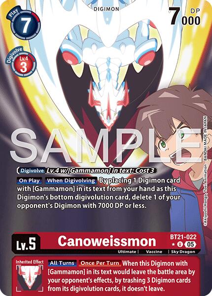 Canoweissmon [BT21-022] (Alternate Art) [Advanced Booster Digimon Generation] | Anubis Games and Hobby