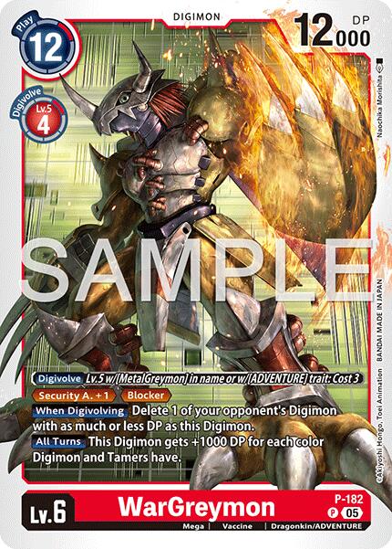 WarGreymon [P-182] (Reprint) [Advanced Booster Digimon Generation] | Anubis Games and Hobby