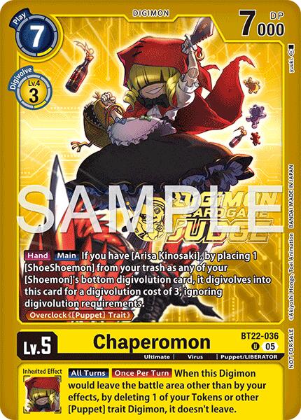 Chaperomon [BT22-036] (Judge Pack 9) [Cyber Eden] | Anubis Games and Hobby