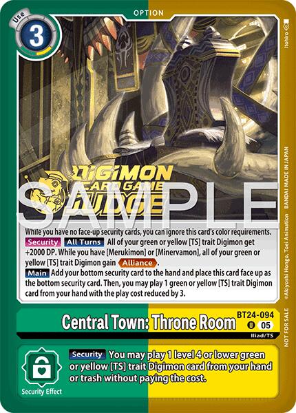 Central Town: Throne Room [BT24-094] (Judge Pack 9) [Time Stranger] | Anubis Games and Hobby