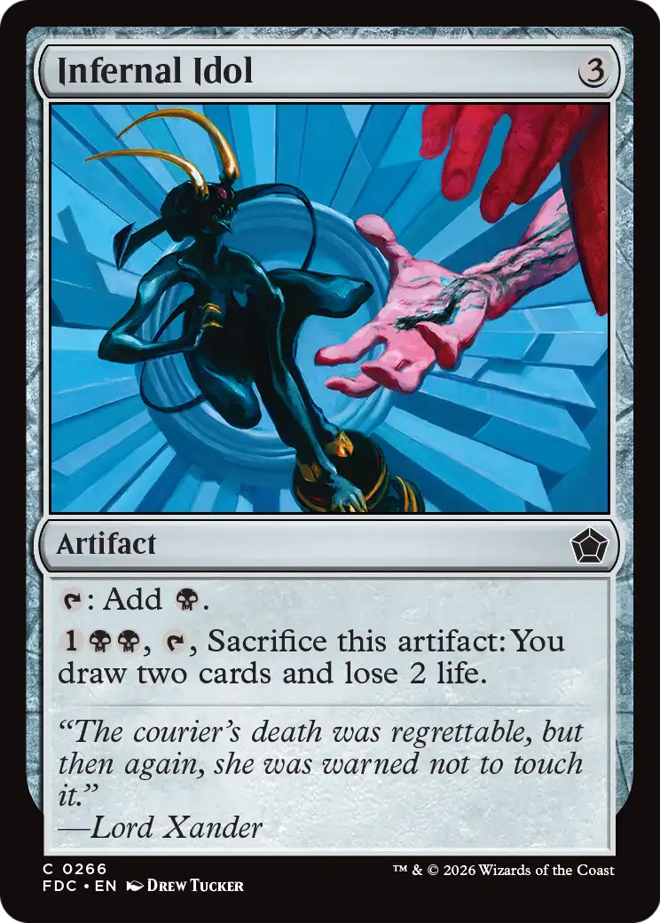Infernal Idol [Foundations Commander] | Anubis Games and Hobby