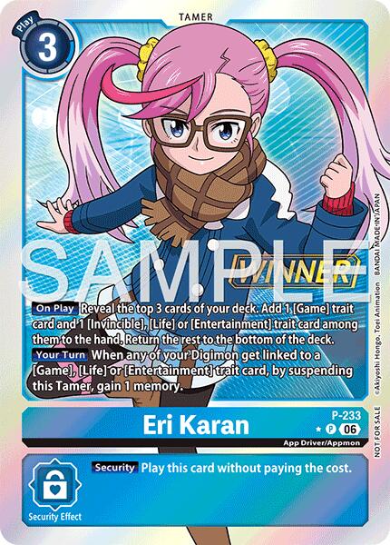 Eri Karan [P-233] (Store Tournament 2026 Vol. 2 Winner Pack) [Promotional Cards] | Anubis Games and Hobby