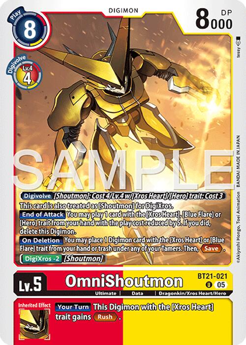 OmniShoutmon [BT21-021] (Reprint) [Advanced Booster Digimon Generation] | Anubis Games and Hobby