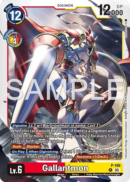 Gallantmon [P-186] (Reprint) [Advanced Booster Digimon Generation] | Anubis Games and Hobby