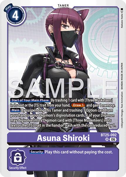 Asuna Shiroki [BT25-092] [Dual Revolution] | Anubis Games and Hobby