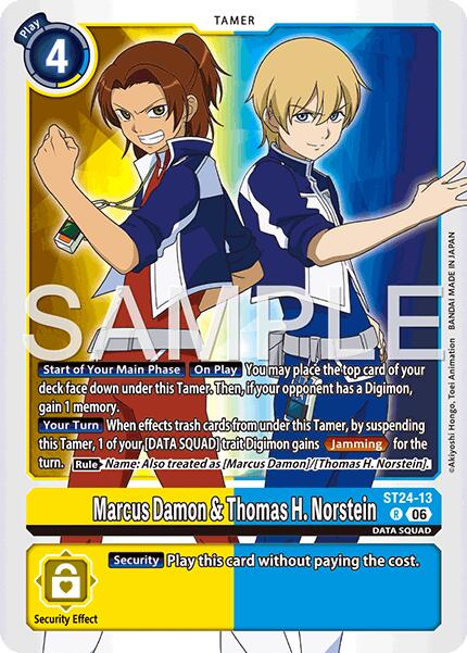 Marcus Damon & Thomas H. Norstein [ST24-13] [Starter Deck: Data Squad] | Anubis Games and Hobby