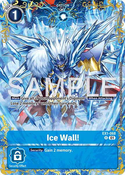 Ice Wall! [EX1-068] (Alternate Art) [Dual Revolution] | Anubis Games and Hobby