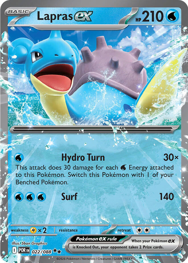 Lapras ex (022/088) [Mega Evolution: Perfect Order] | Anubis Games and Hobby