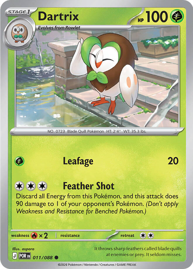 Dartrix (011/088) [Mega Evolution: Perfect Order] | Anubis Games and Hobby
