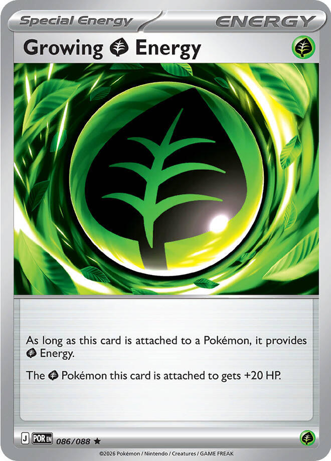 Growing Grass Energy (086/088) (Deck Exclusive) [Mega Evolution: Perfect Order] | Anubis Games and Hobby