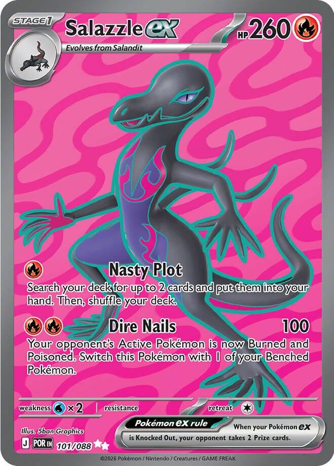 Salazzle ex (101/088) [Mega Evolution: Perfect Order] | Anubis Games and Hobby
