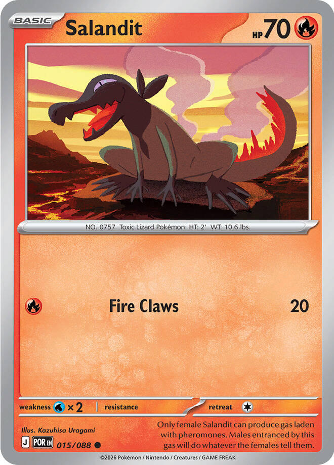 Salandit (015/088) [Mega Evolution: Perfect Order] | Anubis Games and Hobby