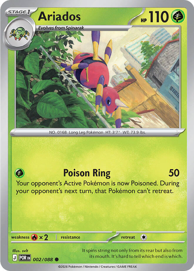 Ariados (002/088) [Mega Evolution: Perfect Order] | Anubis Games and Hobby