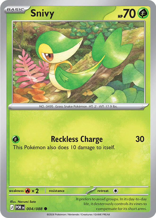 Snivy (004/088) [Mega Evolution: Perfect Order] | Anubis Games and Hobby