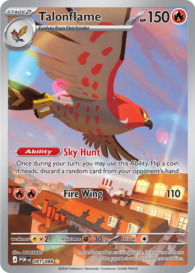 Talonflame (091/088) [Mega Evolution: Perfect Order] | Anubis Games and Hobby