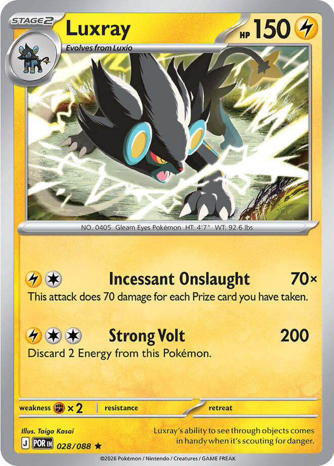 Luxray (028/088) [Mega Evolution: Perfect Order] | Anubis Games and Hobby
