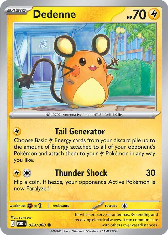Dedenne (029/088) [Mega Evolution: Perfect Order] | Anubis Games and Hobby