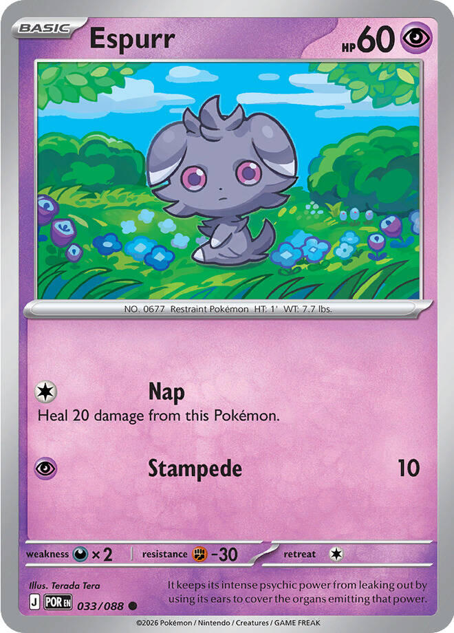 Espurr (033/088) [Mega Evolution: Perfect Order] | Anubis Games and Hobby