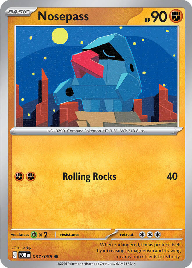 Nosepass (037/088) [Mega Evolution: Perfect Order] | Anubis Games and Hobby