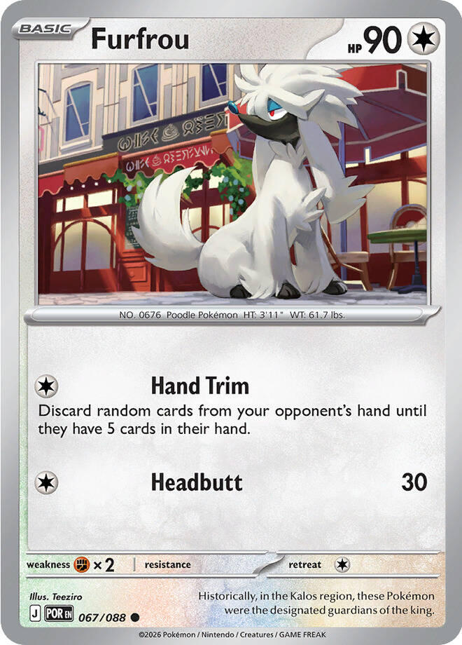 Furfrou (067/088) [Mega Evolution: Perfect Order] | Anubis Games and Hobby