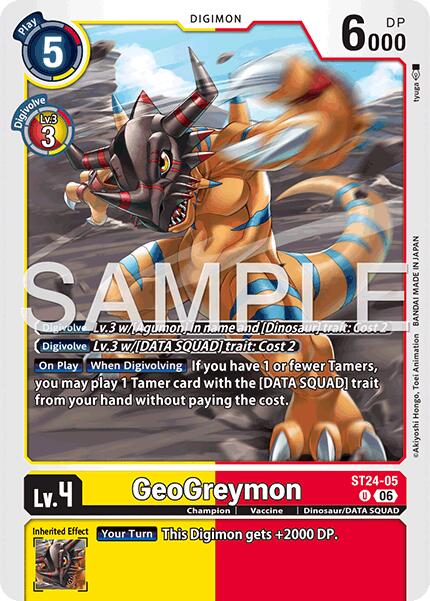 GeoGreymon [ST24-05] [Starter Deck: Data Squad] | Anubis Games and Hobby