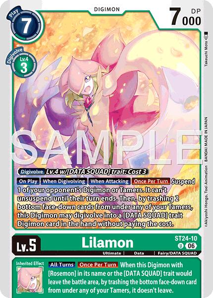 Lilamon [ST24-10] [Starter Deck: Data Squad] | Anubis Games and Hobby