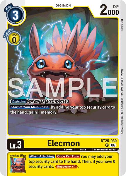 Elecmon [BT25-030] [Dual Revolution] | Anubis Games and Hobby