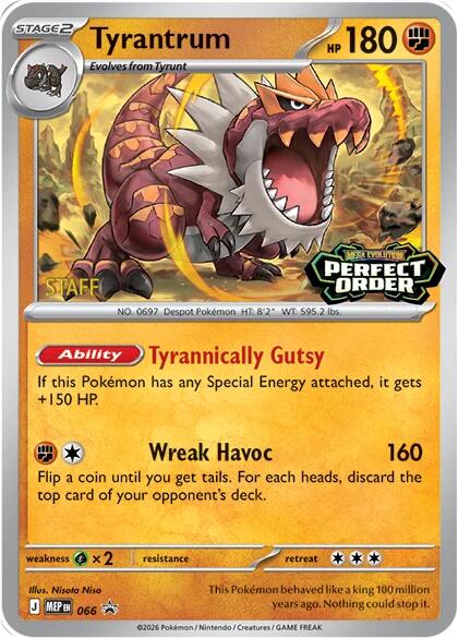 Tyrantrum (066) [Staff] [Mega Evolution Promo] | Anubis Games and Hobby