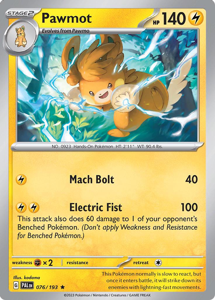 Pawmot (076/193) (Deck Exclusives) [Scarlet & Violet: Base Set] | Anubis Games and Hobby