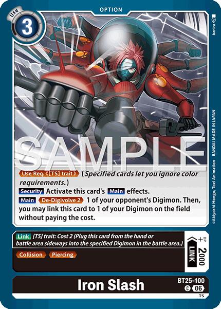 Iron Slash [BT25-100] [Dual Revolution] | Anubis Games and Hobby