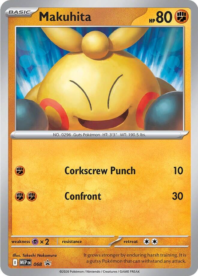 Makuhita (068) (Cosmos Holo) [Mega Evolution Promo] | Anubis Games and Hobby
