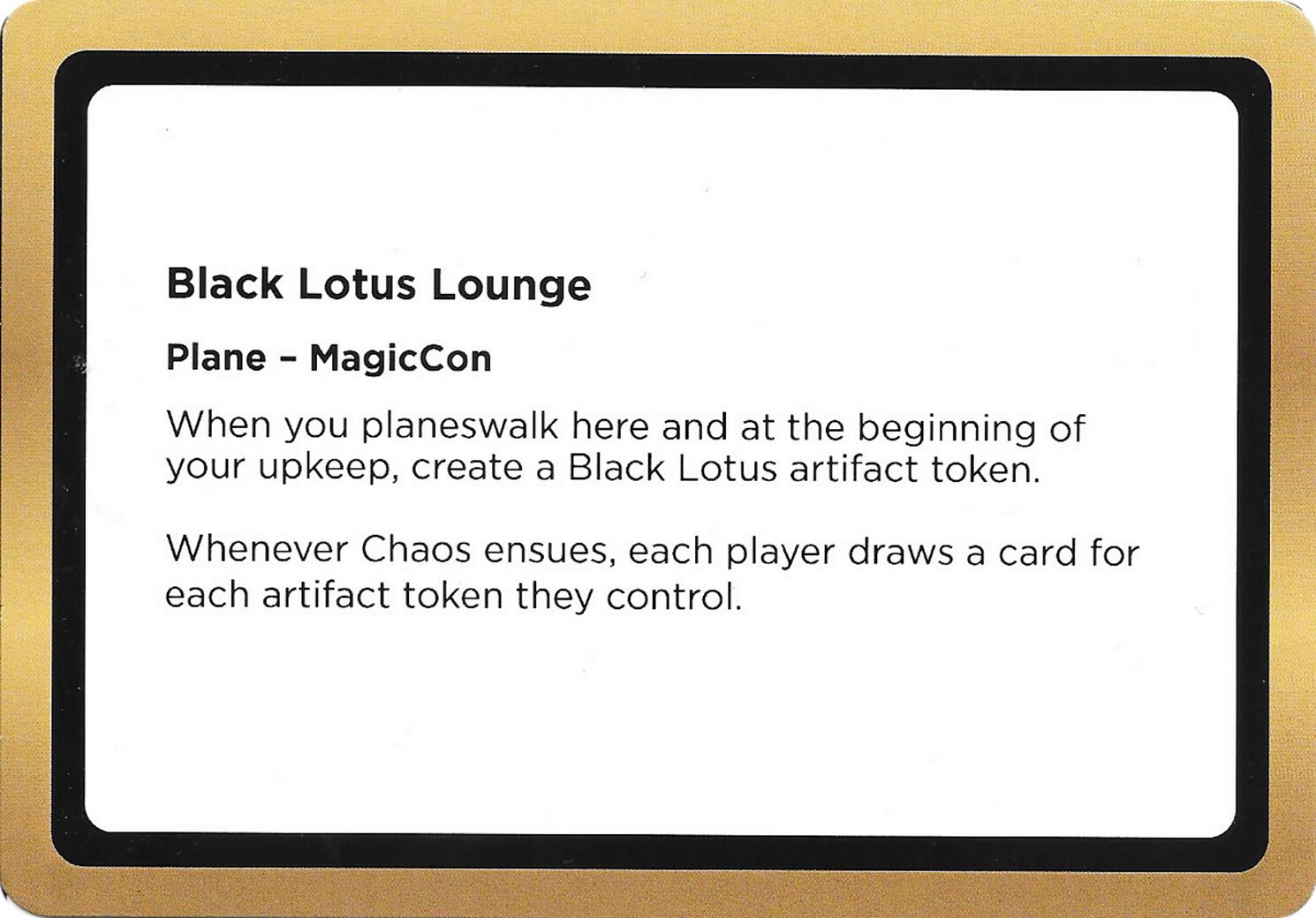 Black Lotus Lounge (Black Lotus Unknown Planechase) [Oversize Cards] | Anubis Games and Hobby