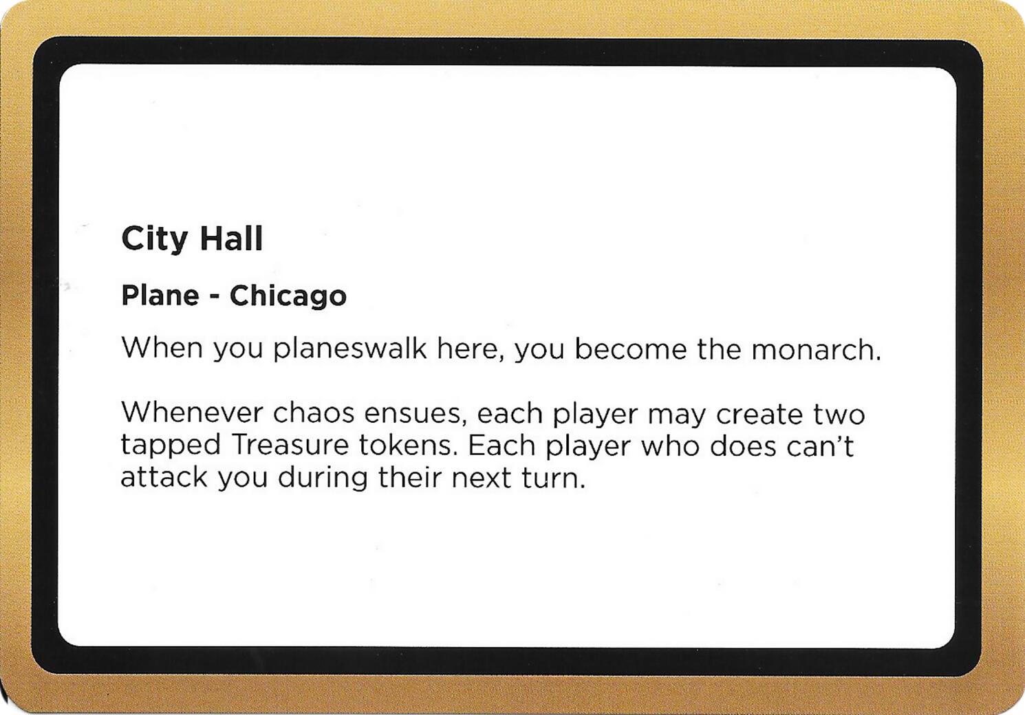 City Hall (Black Lotus Unknown Planechase) [Oversize Cards] | Anubis Games and Hobby